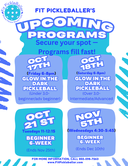 Fall Pickleball Events Santa Rosa Beach, FL